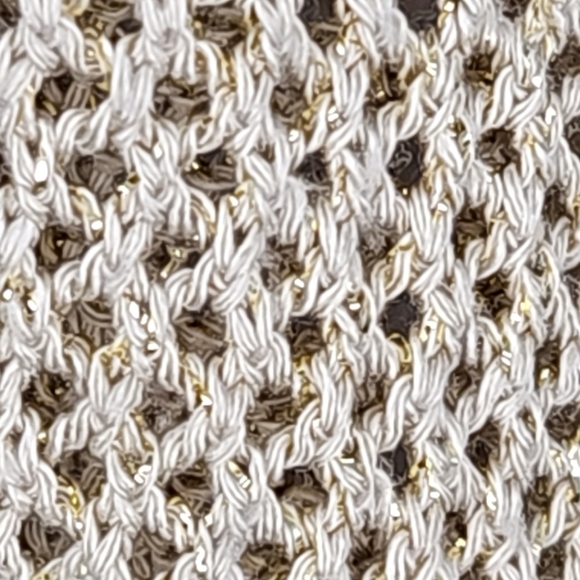 August Silk Gold Metallic Knit Tank Medium - Picture 9 of 10